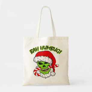 Bah Humbug Skull Tote Bag