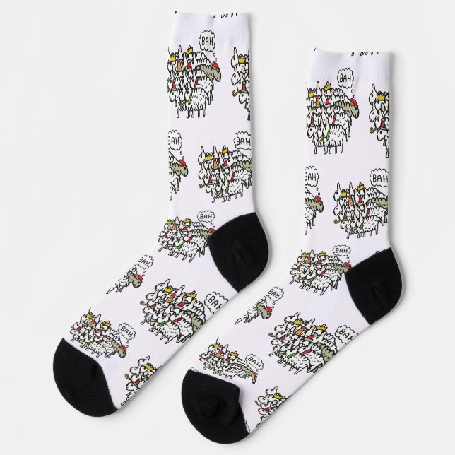 Bah Humbug Socks (Left)