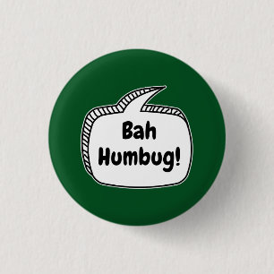Bah Humbug! Speech Bubble Button