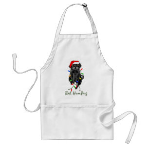 Bah HumPug Black Pug Standard Apron