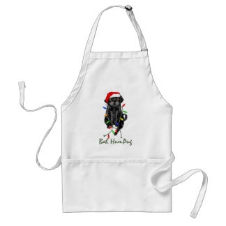 Bah HumPug Black Pug Standard Apron