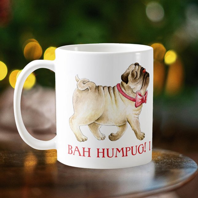 Bah humpug! I am having a break dog watercolor Coffee Mug (Creator Uploaded)