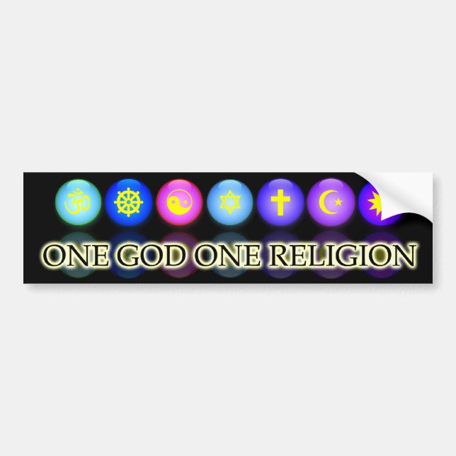 Baha'i Faith Bumpersticker Bumper Sticker (Front)