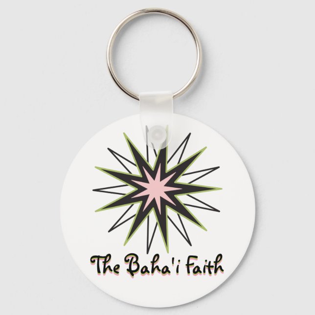 Baha'i Faith Star Key Ring (Front)