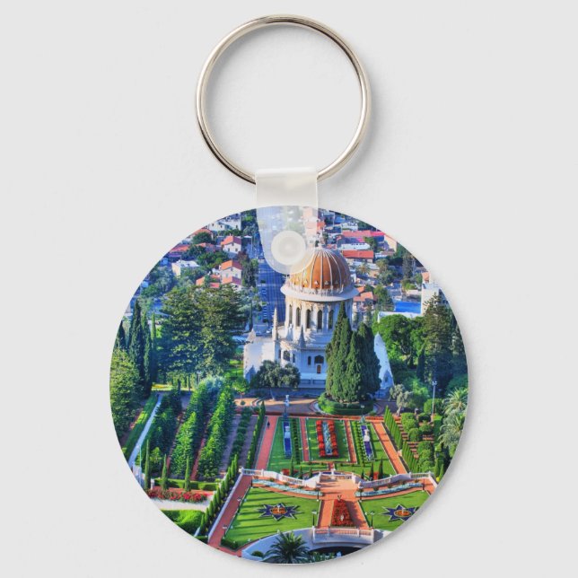 Baha'i Garden Keychain (Front)