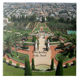 Bahai Gardens in Haifa, Israel Ceramic Tile
