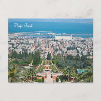 Bahá'í Gardens of Haifa, Israel Postcard