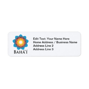 Bahá'í Return Address Label