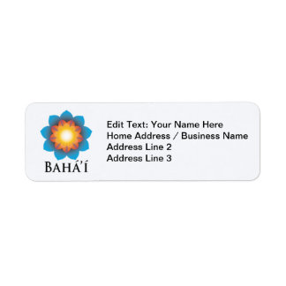 Bahá'í Return Address Label