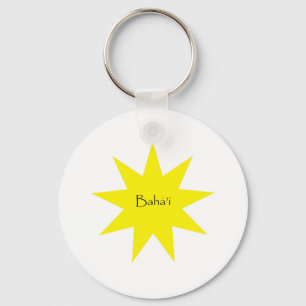 Baha'i star key ring