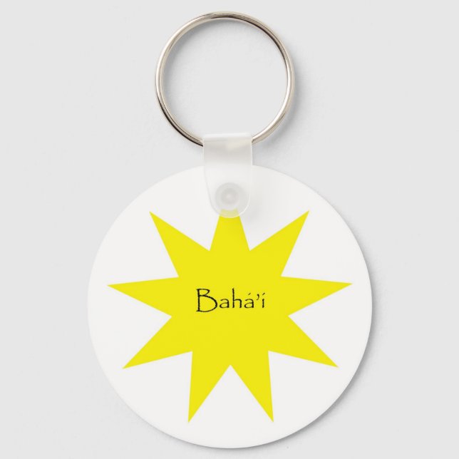 Baha'i star key ring (Front)
