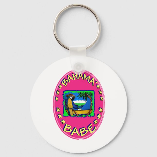 Bahama Babe Key Ring (Front)