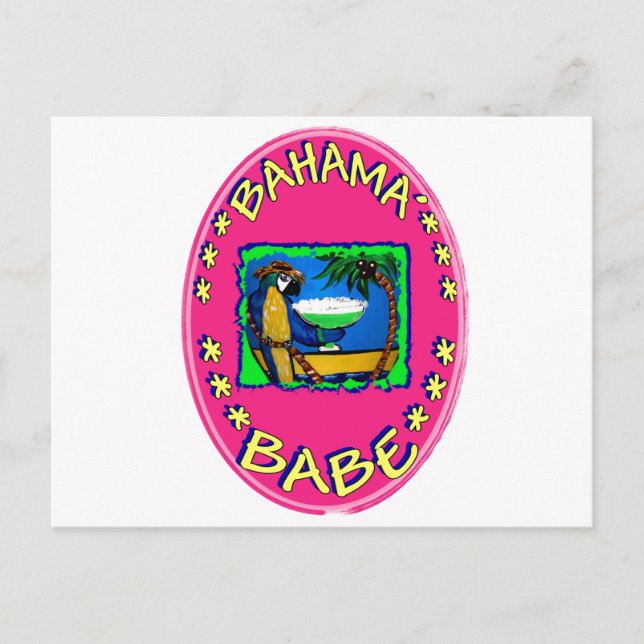 Bahama Babe Postcard (Front)