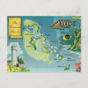 Bahama Islands  Postcard