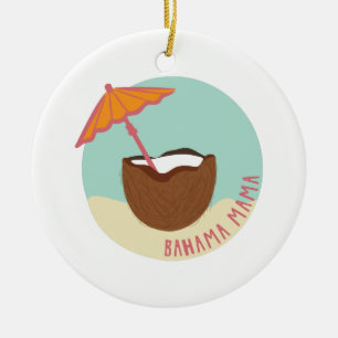 Bahama Mama Ceramic Ornament