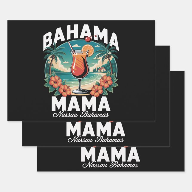 Bahama Mama Nassau Wrapping Paper Sheet (Set)