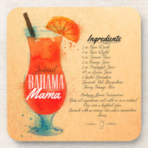 Bahama Mama Recipe Coaster