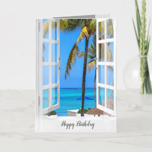 Bahama Ocean Birthday Card