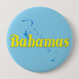Bahamas 10 Cm Round Badge