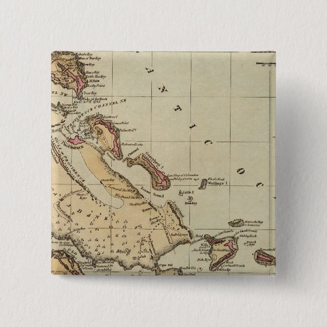 Bahamas 15 Cm Square Badge (Front)