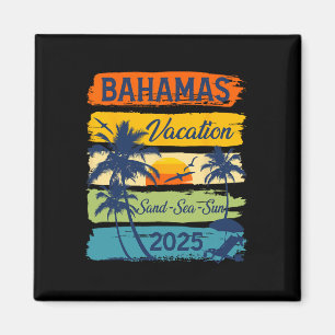Bahamas 2025 Vacation Souvenir Holiday Family Grou Magnet