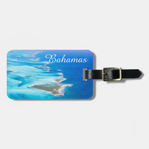 Bahamas aerial luggage tag
