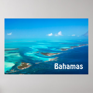 Bahamas aerial poster