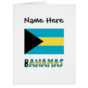 Bahamas and Bahamian Flag Personalised 