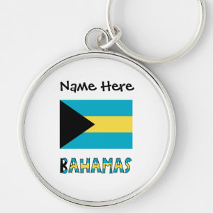 Bahamas Bahamian Flag Key Ring
