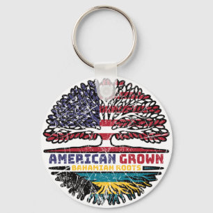 Bahamas Bahamian US American USA United States Key Ring