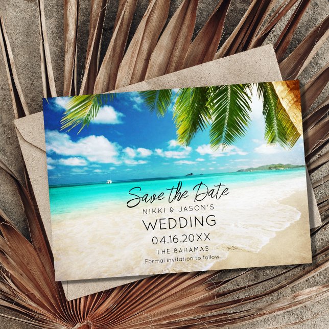 Bahamas Beach Destination Wedding  Save The Date (Creator Uploaded)