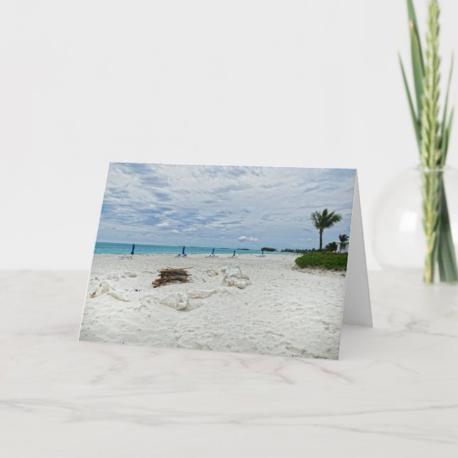 Bahamas Beach Fire Pit Card (Front)