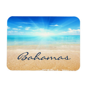 Bahamas beach sunrise magnet