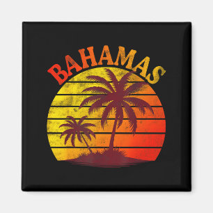 Bahamas beach tropical summer vacation palm tree magnet