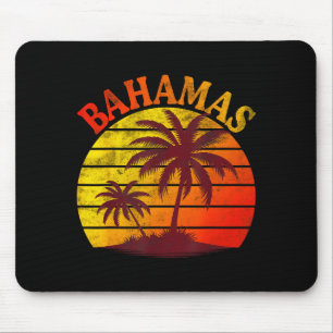 Bahamas beach tropical summer vacation palm tree mouse pad