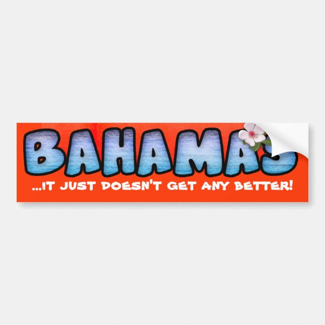 Bahamas Bumper Sticker (Front)
