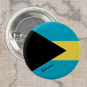Bahamas button, patriotic Bahamas Flag fashion 3 Cm Round Badge