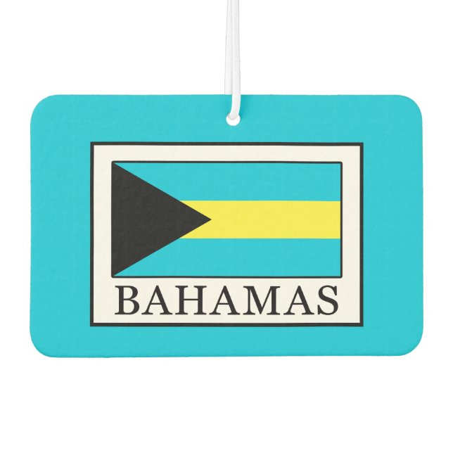Bahamas Car Air Freshener (Front)