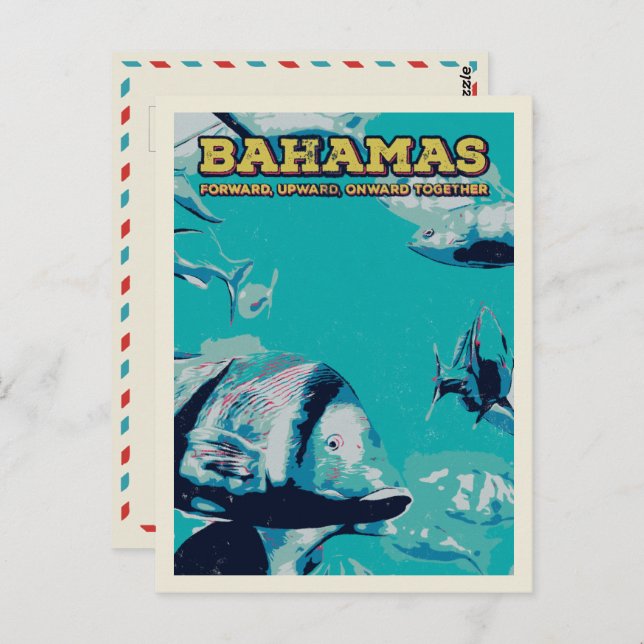 Bahamas Carribean, wonders of the underwater world Postcard (Front/Back)
