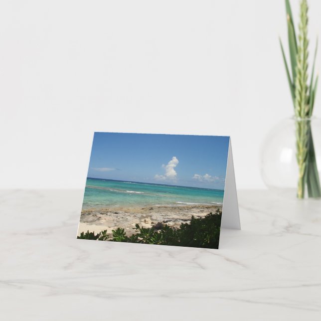 Bahamas Cay note card, blank Card (Front)