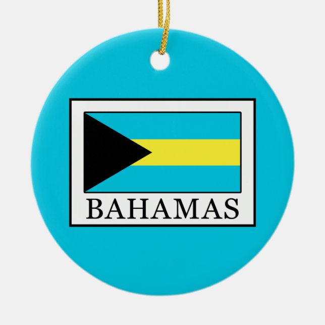 Bahamas Ceramic Ornament (Front)