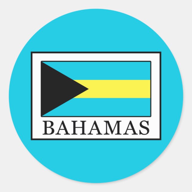 Bahamas Classic Round Sticker (Front)