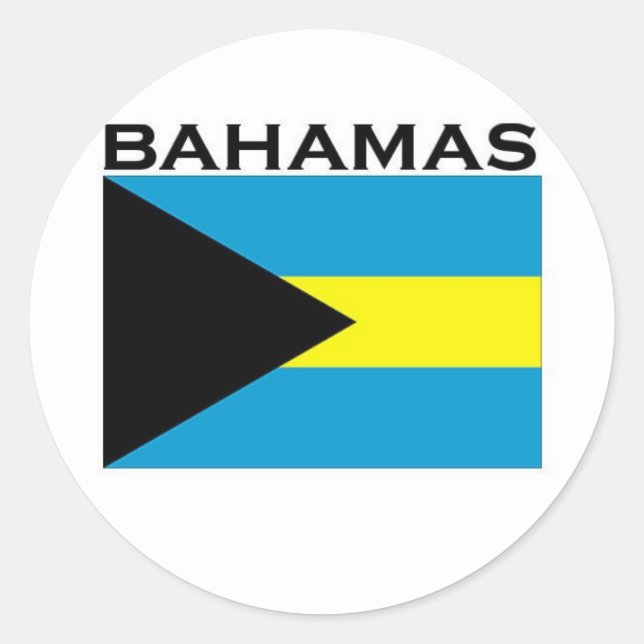 Bahamas Classic Round Sticker (Front)