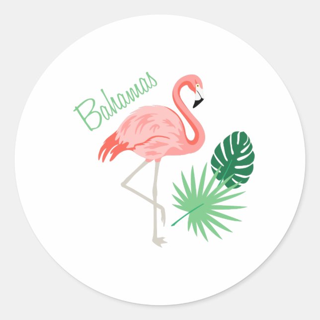 Bahamas Classic Round Sticker (Front)