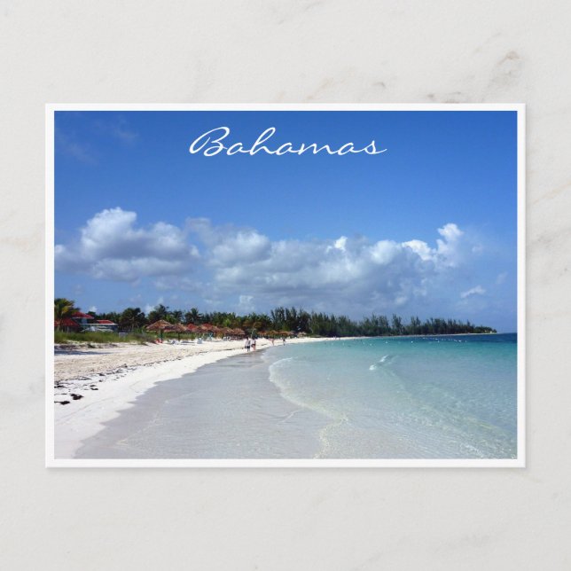 bahamas coastal border postcard (Front)