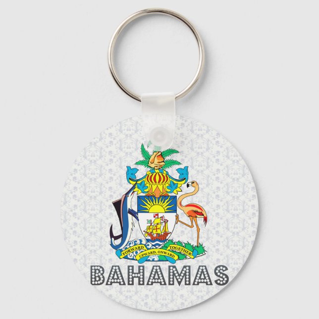 Bahamas Coat of Arms Key Ring (Front)