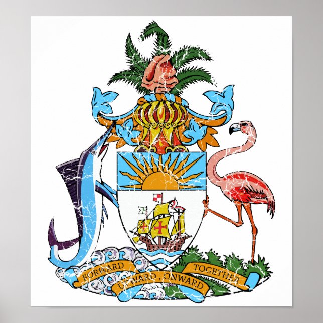 Bahamas Coat Of Arms Poster (Front)