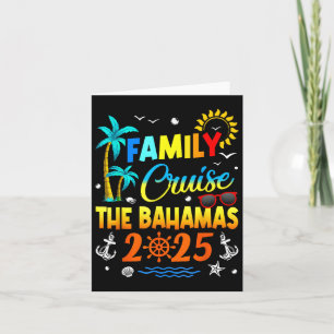 Bahamas Cruise 2025 Family Friends Group Vacation  Card