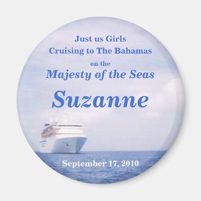 Bahamas Cruise Stateroom Door Marker Magnet (Front)
