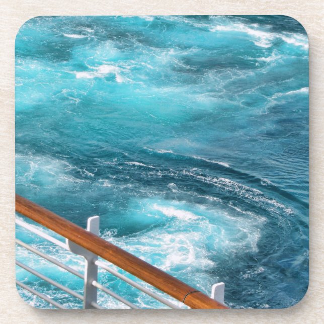 Bahamas Cruise - Turquoise Wake Coaster (Front)